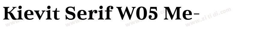Kievit Serif W05 Me字体转换